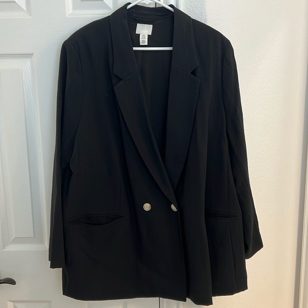 H&M Black Blazer, Oversized